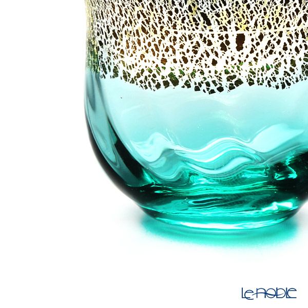 津軽びいどろ 酒器セット トルコ 酒つぎ×1＋ぐい呑み×2 FS-75549