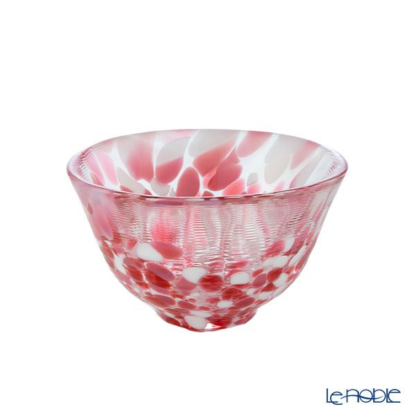 津軽びいどろ 盃コレクション 桜吹雪 レッド F-79470