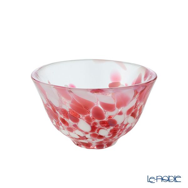 津軽びいどろ 盃コレクション 桜吹雪 レッド F-79470