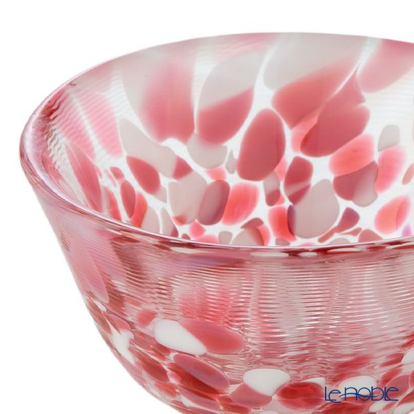 津軽びいどろ 盃コレクション 桜吹雪 レッド F-79470