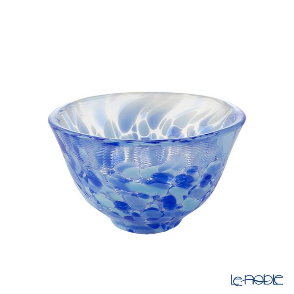 津軽びいどろ 盃コレクション 岩清水 ブルー F-79471