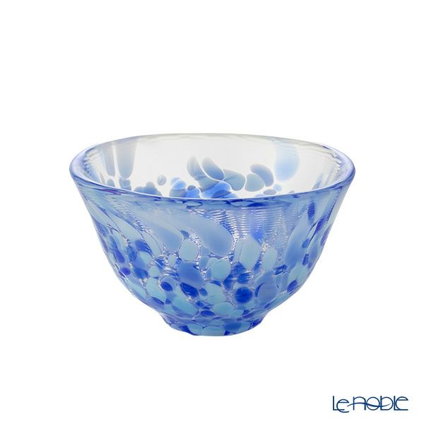 津軽びいどろ 盃コレクション 岩清水 ブルー F-79471