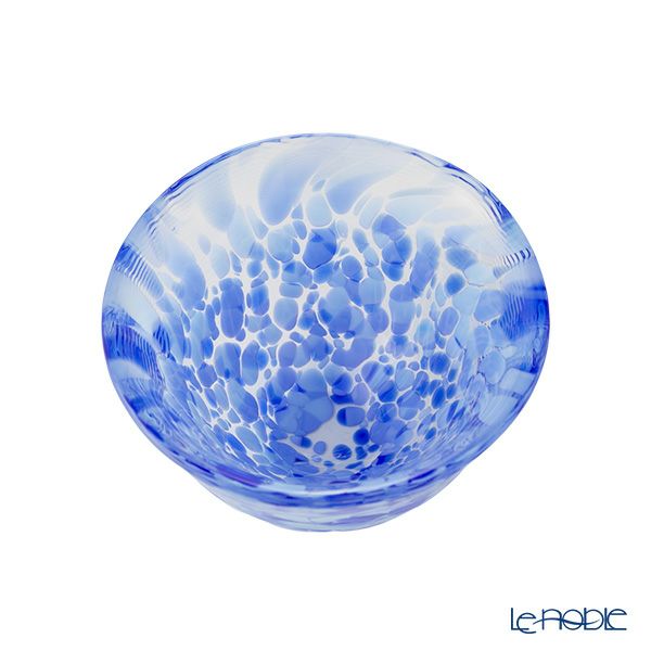 津軽びいどろ 盃コレクション 岩清水 ブルー F-79471