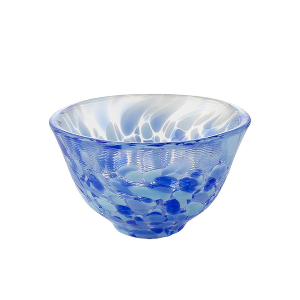 津軽びいどろ 盃コレクション 岩清水 ブルー F-79471