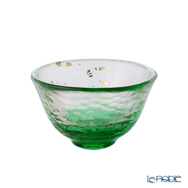 津軽びいどろ 盃コレクション 夕涼み グリーン F-79472