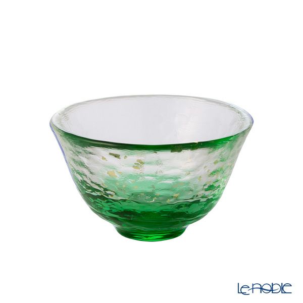 津軽びいどろ 盃コレクション 夕涼み グリーン F-79472