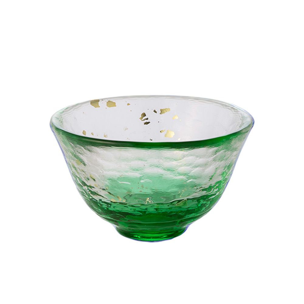 津軽びいどろ 盃コレクション 夕涼み グリーン F-79472