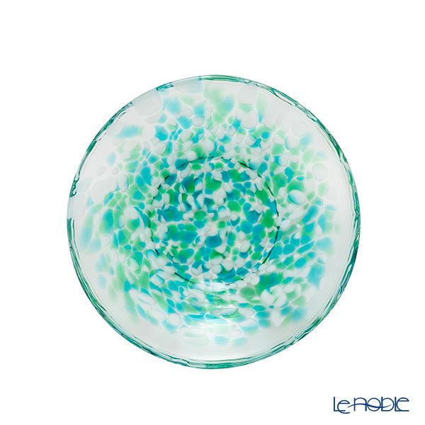 津軽びいどろ 色色豆皿 みずばしょう 100mm F-79753 小皿