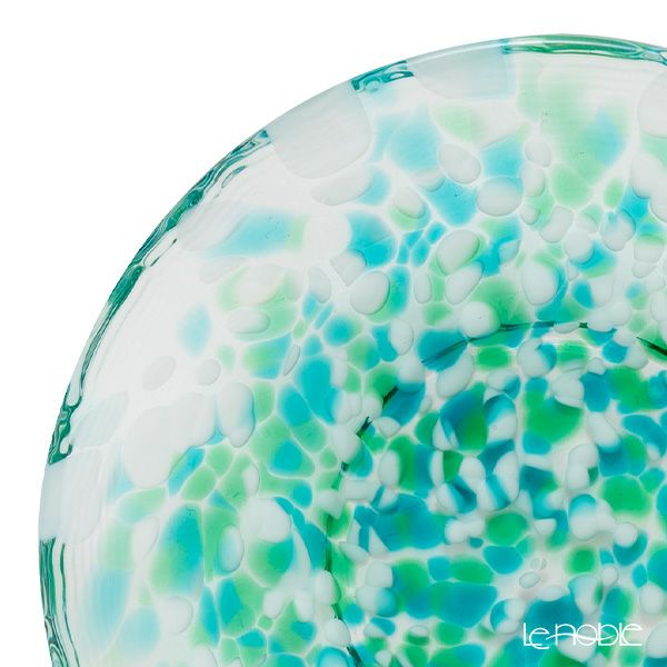 津軽びいどろ 色色豆皿 みずばしょう 100mm F-79753 小皿