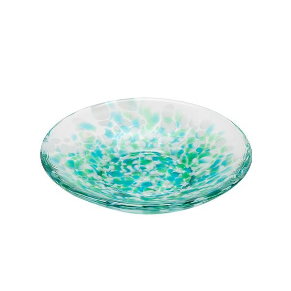 津軽びいどろ 色色豆皿 みずばしょう 100mm F-79753 小皿