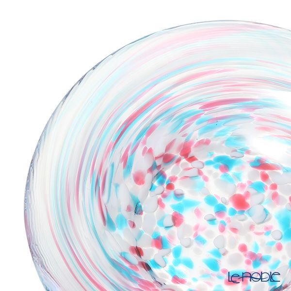 津軽びいどろ 色色豆皿 はるがすみ 100mm F-79754 小皿