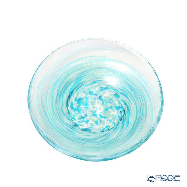 津軽びいどろ 色色豆皿 若葉 100mm F-79758 小皿