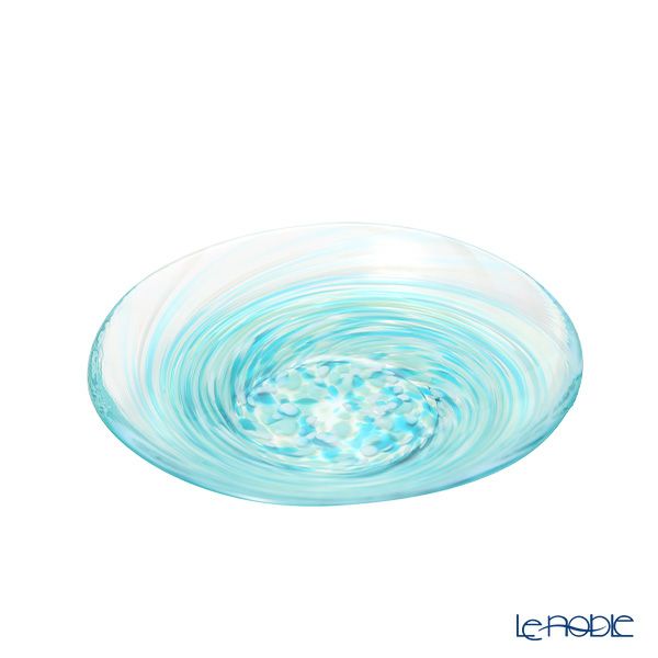 津軽びいどろ 色色豆皿 若葉 100mm F-79758 小皿