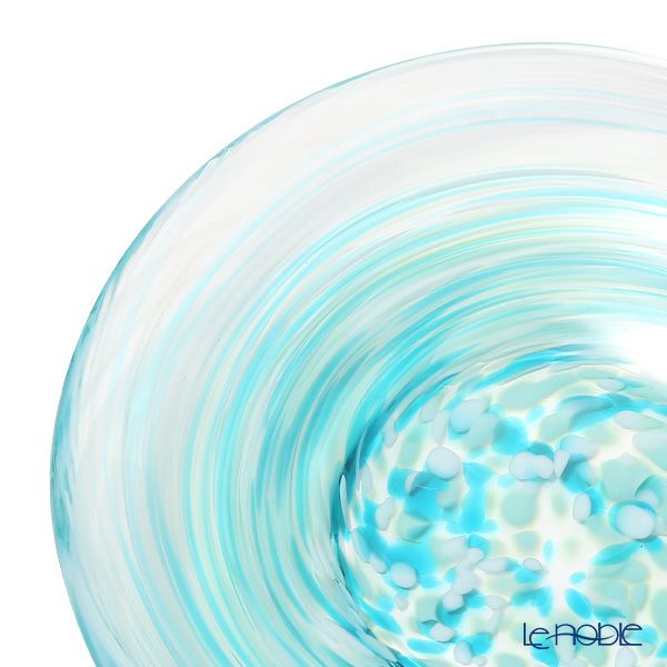 津軽びいどろ 色色豆皿 若葉 100mm F-79758 小皿