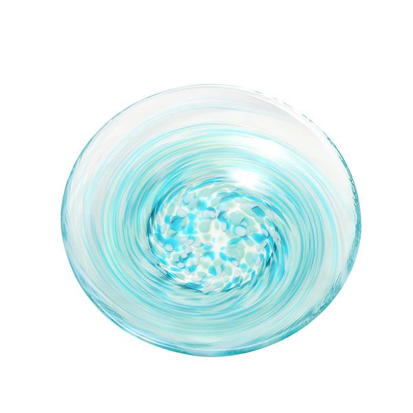 津軽びいどろ 色色豆皿 若葉 100mm F-79758 小皿