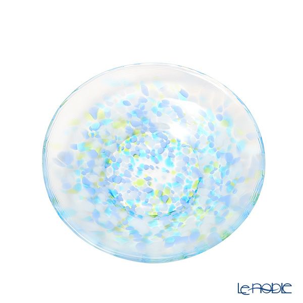 津軽びいどろ 色色豆皿 水鞠 100mm F-79767 小皿