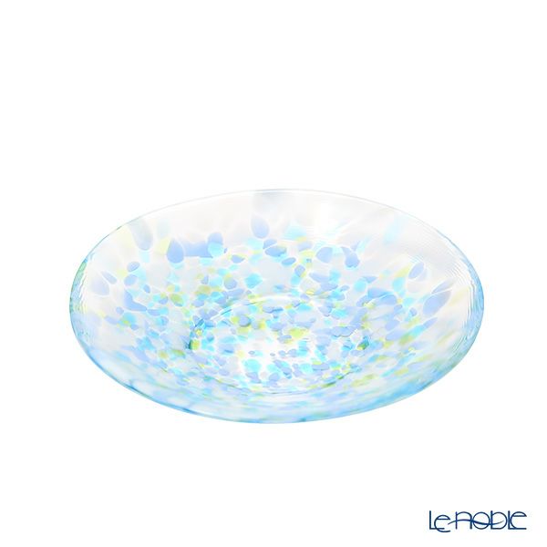 津軽びいどろ 色色豆皿 水鞠 100mm F-79767 小皿