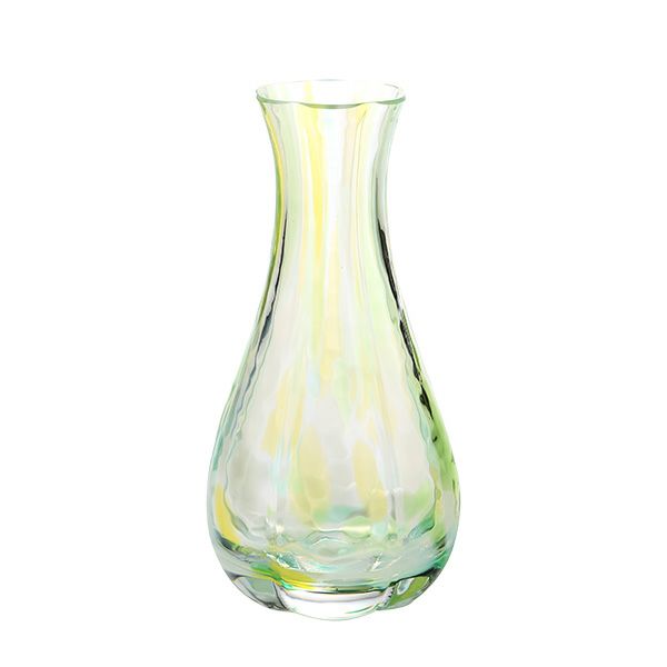 津軽びいどろ 一輪挿し／花瓶（花器） 花ひかり フォレストグリーン 150mm F-79794