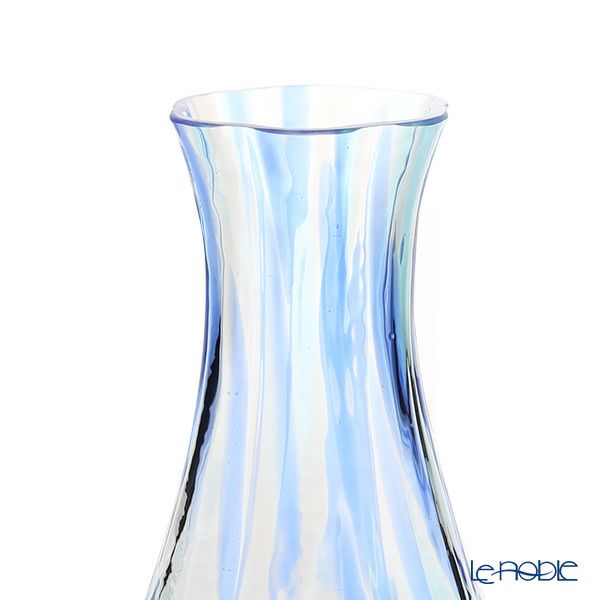 津軽びいどろ 一輪挿し／花瓶（花器） 花ひかり シーブルー 150mm F-79796