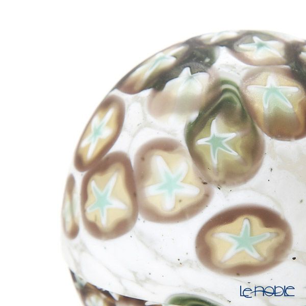 【1点限り】津軽びいどろ 大川薫工房 香合 ブラック／ホワイト OK16-3073