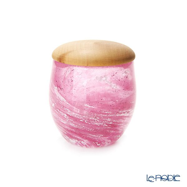 【1点限り】津軽びいどろ 大川薫工房 茶器 ピンク OK16-3053