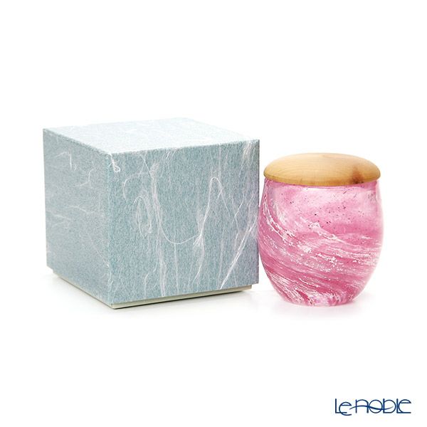 【1点限り】津軽びいどろ 大川薫工房 茶器 ピンク OK16-3053