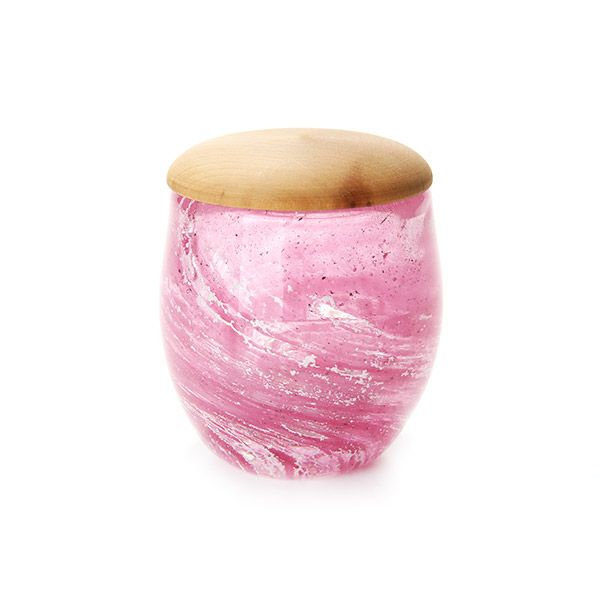 【1点限り】津軽びいどろ 大川薫工房 茶器 ピンク OK16-3053