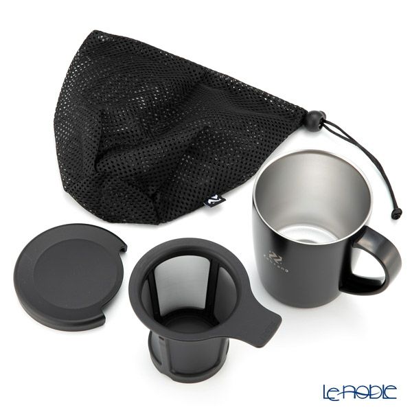 ハリオ Zebrang（ゼブラン） 真空二重マグカップ ＆ コーヒーメーカー ZB-SMCM-300B 300ml