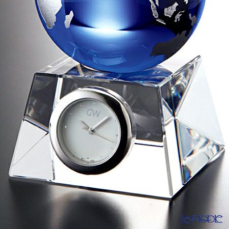 ナルミ グラスワークス ブルーアース デスククロック（S） GW1000-11050