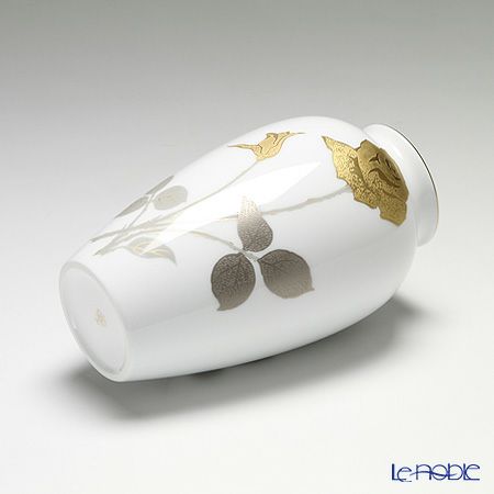 大倉陶園 金蝕バラ 花瓶 23cm 2A／2016