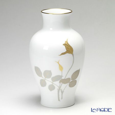 大倉陶園 金蝕バラ 花瓶 28cm 20A／2016