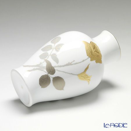 大倉陶園 金蝕バラ 花瓶 28cm 20A／2016