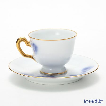 大倉陶園 ブルーローズ デミタス碗皿（カップ＆ソーサー） 8011A／62C