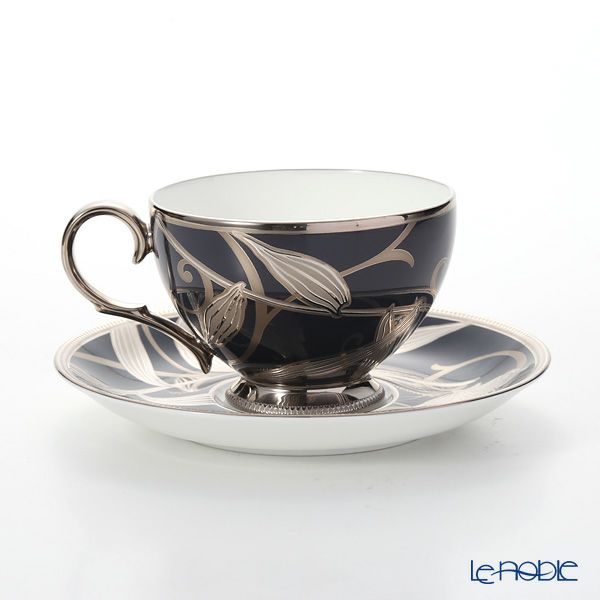 ノリタケ 花銀彩百合 4697J／TP1035 ティータイムペアセット