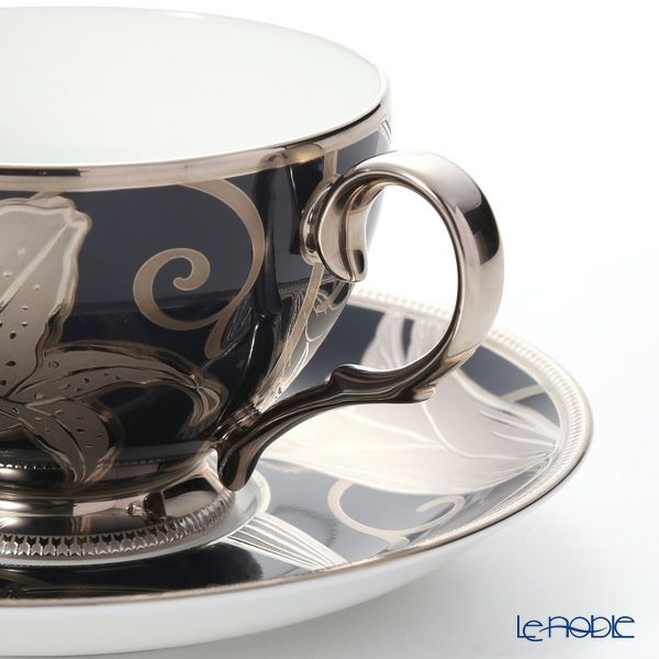 ノリタケ 花銀彩百合 4697J／TP1035 ティータイムペアセット