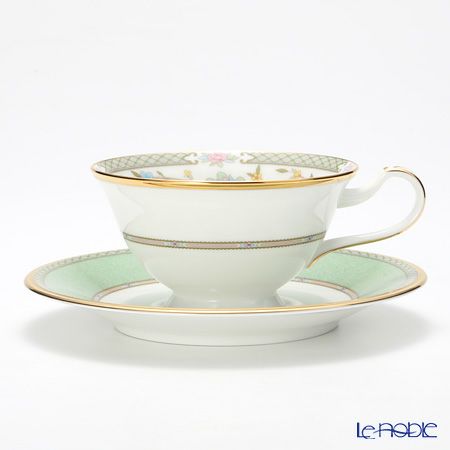 ノリタケ ヨシノ 9983J／Y59587 ティー・コーヒー兼用 碗皿 グリーン