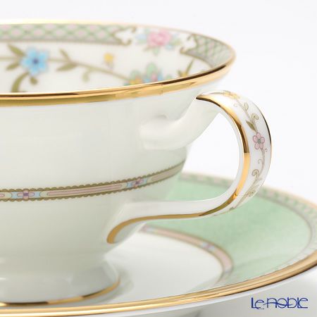 ノリタケ ヨシノ 9983J／Y59587 ティー・コーヒー兼用 碗皿 グリーン