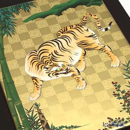 ノリタケ スタジオコレクション AC283／K226 陶額 竹林の虎 額40×31cm