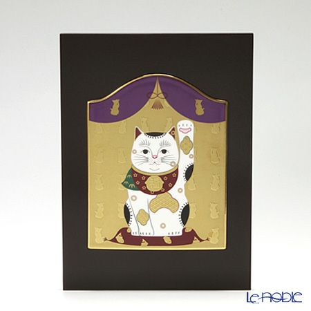 ノリタケ スタジオコレクション 縁起物 陶額 招き猫 K193／AC284