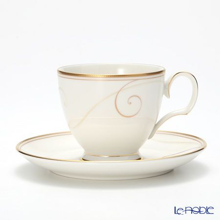 ノリタケ ファインポーセレン コーヒーカップ＆ソーサー ペア P95688／9316-7