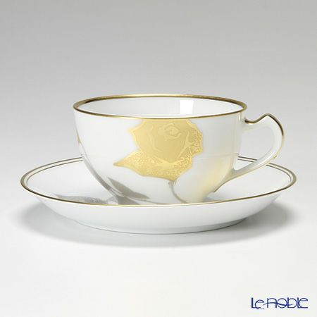 大倉陶園 金蝕バラ カップ＆ソーサー 1C／2016
