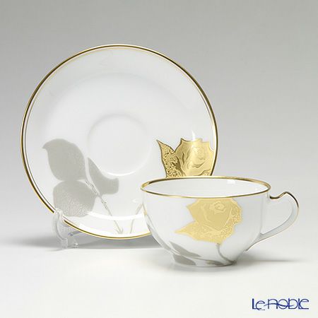 大倉陶園 金蝕バラ カップ＆ソーサー 1C／2016