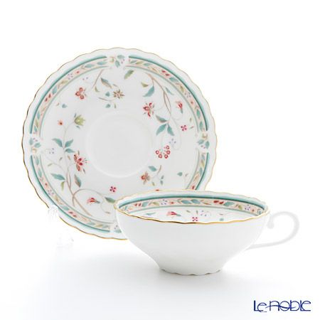 ノリタケ 花更紗 4409L／T58043A ティーカップ＆ソーサー