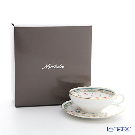 ノリタケ 花更紗 4409L／T58043A ティーカップ＆ソーサー