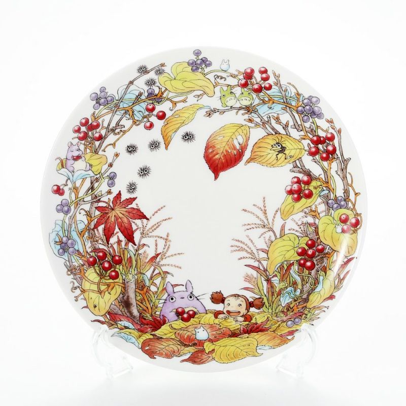 ノリタケ となりのトトロ 4660-6J／T50116A 23cmプレート さるとりいばら