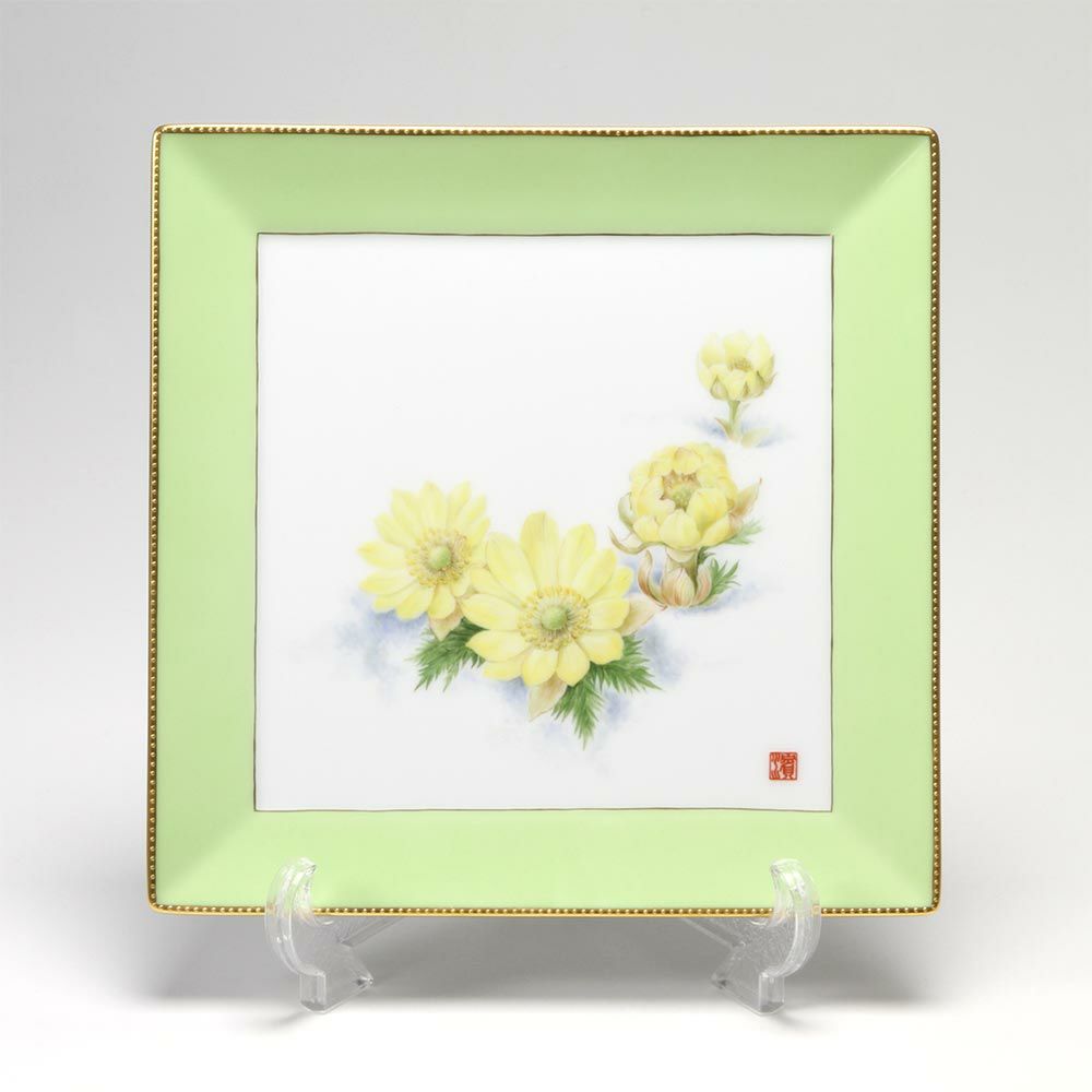 大倉陶園 福寿草 額皿 260S／E131