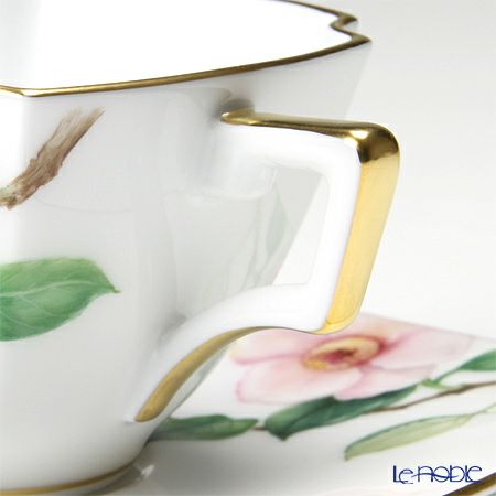 大倉陶園 「新日本の雅」より 茶花シリーズ 白椿 碗皿（カップ＆ソーサー） 108C／E152