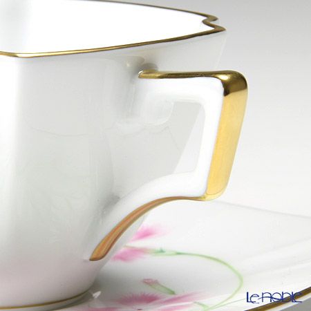 大倉陶園 「新日本の雅」より 茶花シリーズ 撫子 碗皿（カップ＆ソーサー） 108C／E154