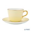 大倉陶園 色蒔き ティーカップ＆ソーサー／モーニング碗皿 295ml クリーム 1081／26C