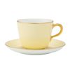 大倉陶園 色蒔き ティーカップ＆ソーサー／モーニング碗皿 295ml クリーム 1081／26C